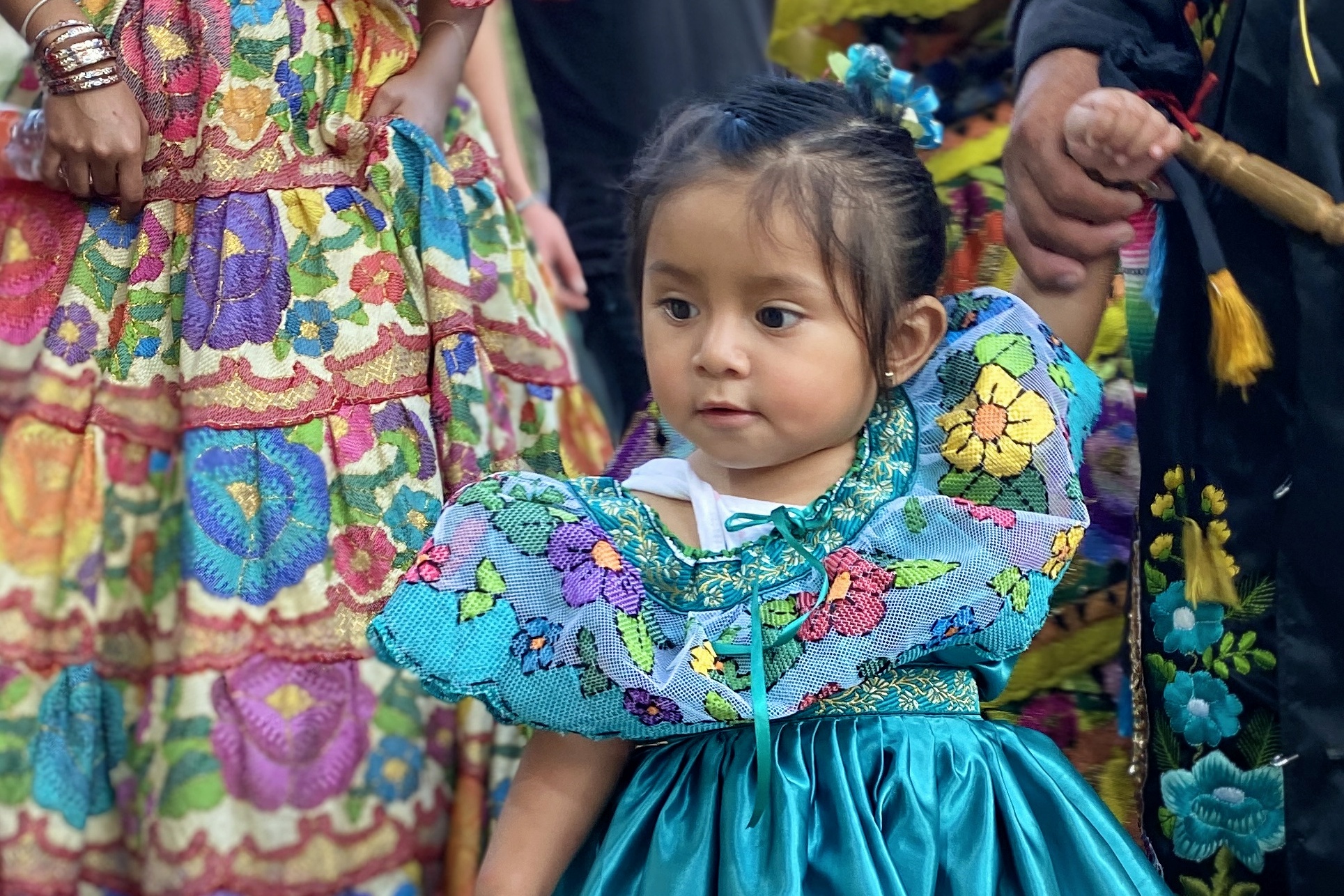 Petite fille en costume traditionnel